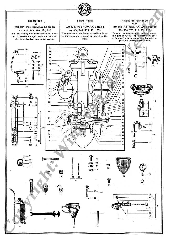 Px 834 parts